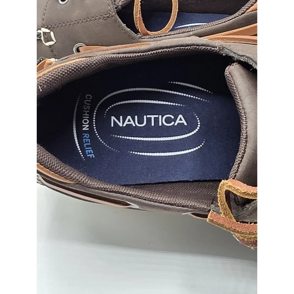 Nautica Zapato‎ Shoes Mens Blue Boat Derby Cushioned Deck Casual Size 8